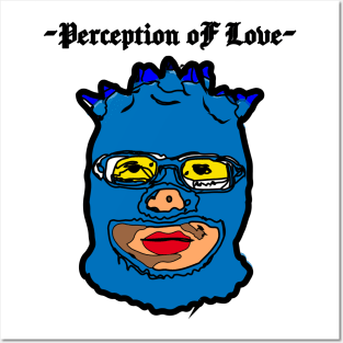 Perception oF Love Blue Mask Version. Posters and Art